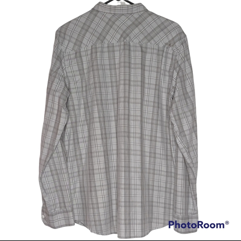 Oakley Shirt Mens Sz L Gray Button Up Long Sleeve Chest Pocket Dress Shirt - Picture 10 of 11